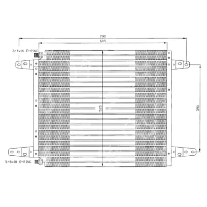 kondenzátor OEM 1335417, SCANIA 113 H, SCANIA 113 M, SCANIA 114 C